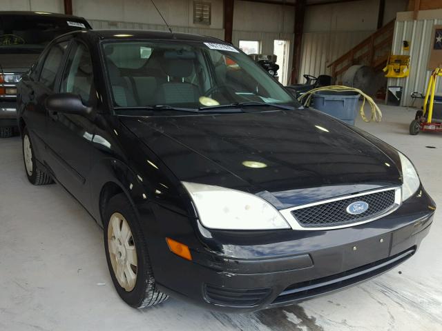 1FAFP34N57W297521 - 2007 FORD FOCUS ZX4 BLACK photo 1