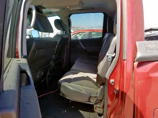 1N6AA0ED6EN505853 - 2014 NISSAN TITAN S RED photo 6