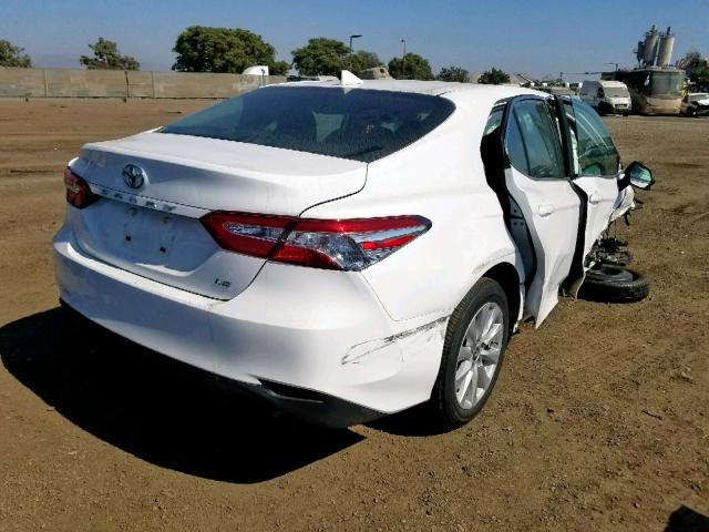 4T1B11HK0KU219369 - 2019 TOYOTA CAMRY L WHITE photo 4