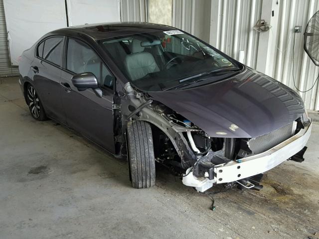 19XFB2F9XFE103867 - 2015 HONDA CIVIC EXL GRAY photo 1