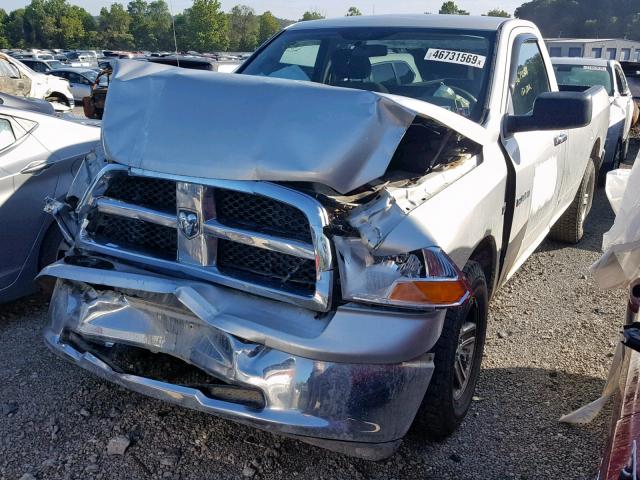 3C6JD7ET0CG127424 - 2012 DODGE RAM 1500 S GRAY photo 2