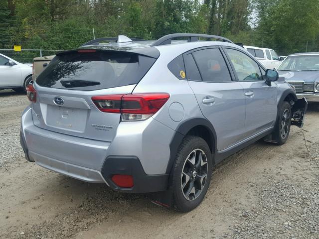 JF2GTABCXJH216512 - 2018 SUBARU CROSSTREK SILVER photo 4