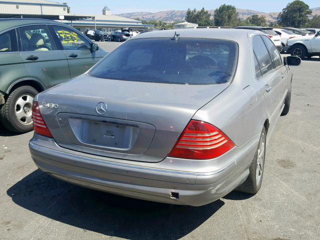 WDBNG70J46A478846 - 2006 MERCEDES-BENZ S 430 GRAY photo 4