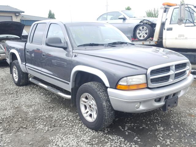 1D7HG48Z23S140834 - 2003 DODGE DAKOTA QUA CHARCOAL photo 1