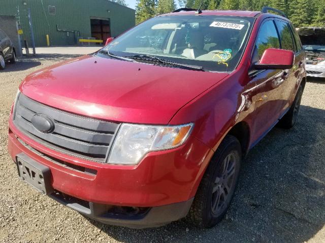 2FMDK48C37BA75507 - 2007 FORD EDGE SEL RED photo 2