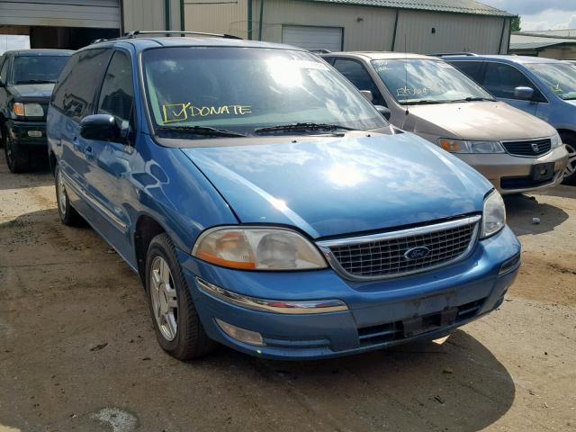 2FMZA52401BA04983 - 2001 FORD WINDSTAR S BLUE photo 1