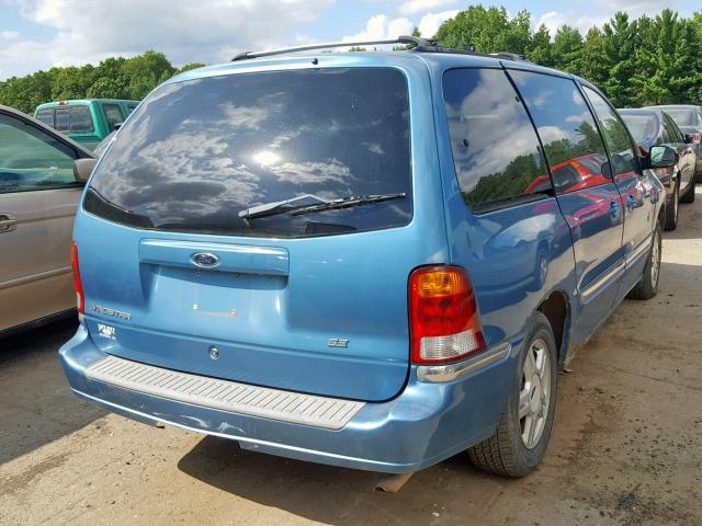 2FMZA52401BA04983 - 2001 FORD WINDSTAR S BLUE photo 4