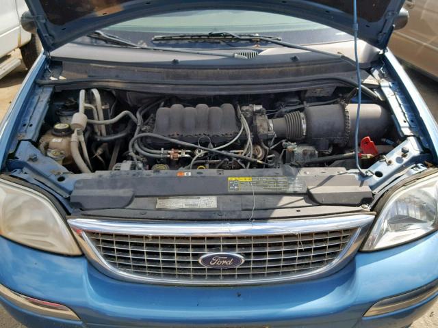 2FMZA52401BA04983 - 2001 FORD WINDSTAR S BLUE photo 7