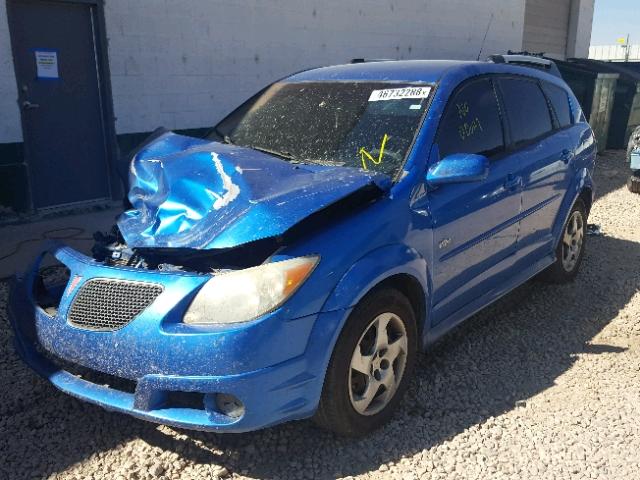 5Y2SL65827Z400567 - 2007 PONTIAC VIBE BLUE photo 2