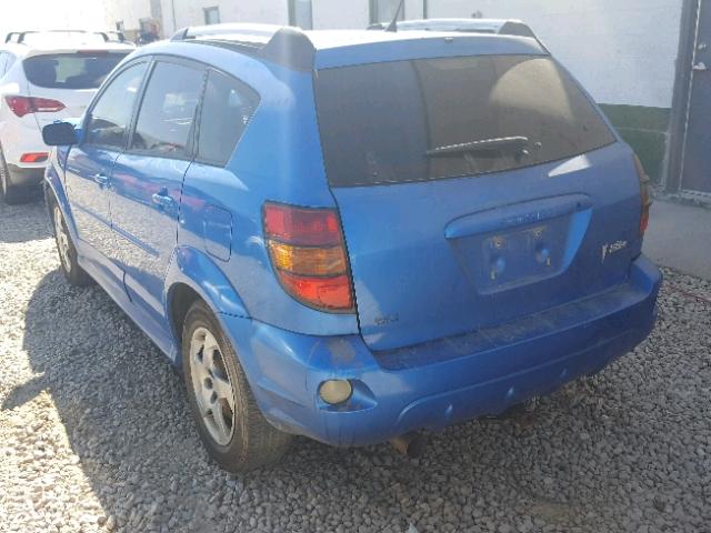 5Y2SL65827Z400567 - 2007 PONTIAC VIBE BLUE photo 3