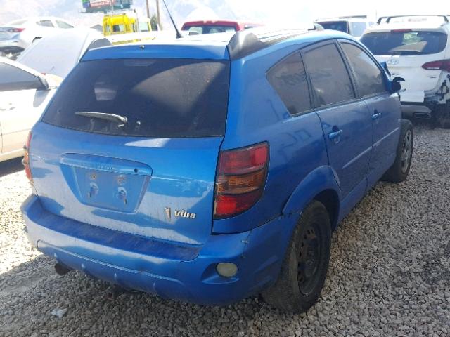 5Y2SL65827Z400567 - 2007 PONTIAC VIBE BLUE photo 4