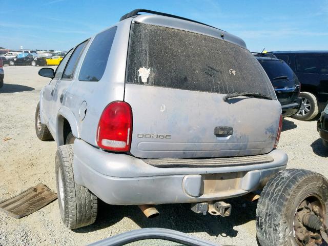 1B4HS28Y6XF710060 - 1999 DODGE DURANGO SILVER photo 3