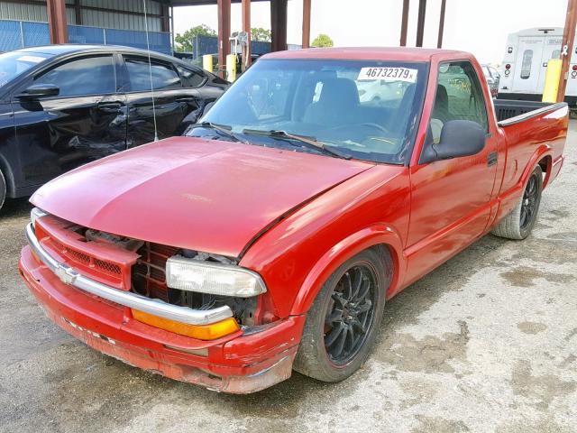 1GCCS1449TK131396 - 1996 CHEVROLET S TRUCK S1 RED photo 2