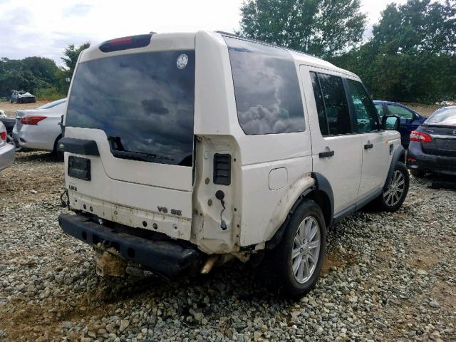 SALAE25438A477579 - 2008 LAND ROVER LR3 SE WHITE photo 4