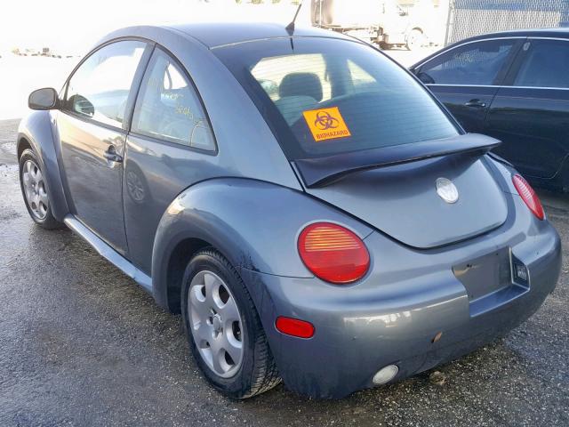 3VWCB21C32M451447 - 2002 VOLKSWAGEN NEW BEETLE GRAY photo 3