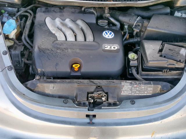 3VWCB21C32M451447 - 2002 VOLKSWAGEN NEW BEETLE GRAY photo 7