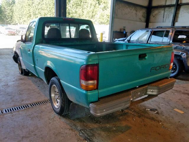 1FTCR10A0PPB40990 - 1993 FORD RANGER TURQUOISE photo 3