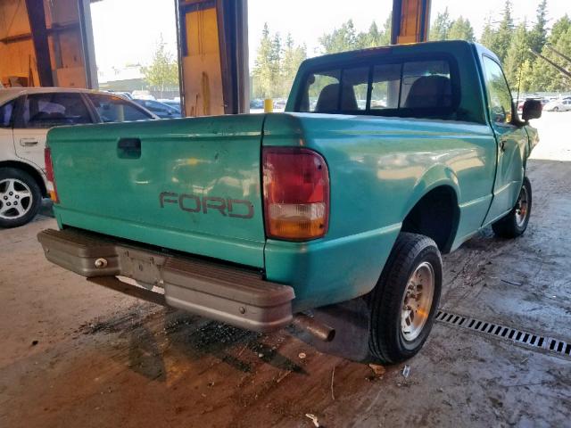 1FTCR10A0PPB40990 - 1993 FORD RANGER TURQUOISE photo 4