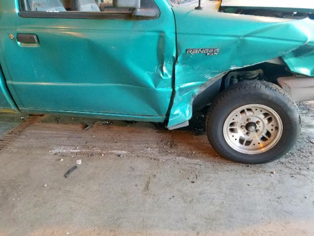 1FTCR10A0PPB40990 - 1993 FORD RANGER TURQUOISE photo 9
