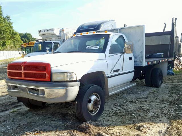 1B6MC36DXVJ575488 - 1997 DODGE RAM 3500 WHITE photo 2