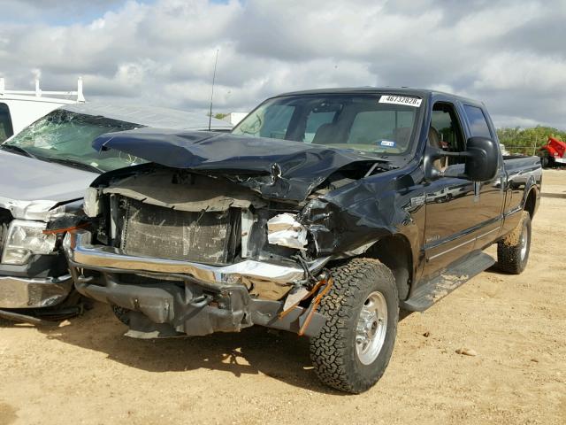 3FTSW31F4YMA38416 - 2000 FORD F350 SRW S BLACK photo 2