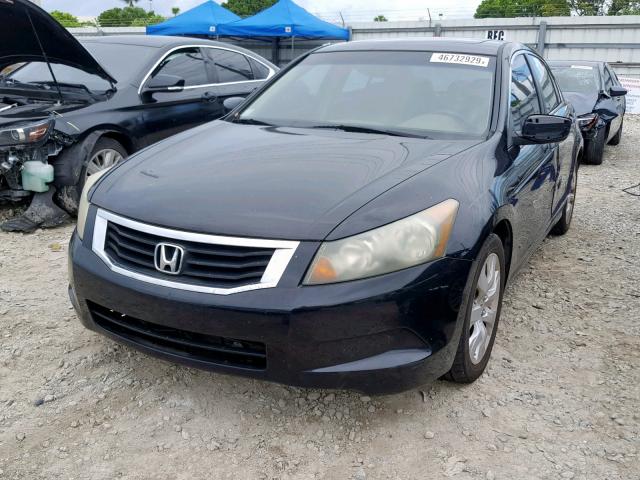 1HGCP26808A110295 - 2008 HONDA ACCORD EXL BLACK photo 2