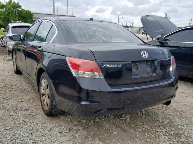 1HGCP26808A110295 - 2008 HONDA ACCORD EXL BLACK photo 3