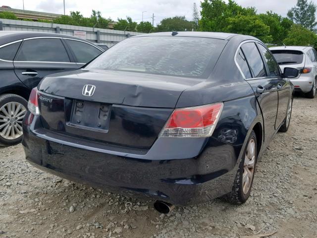 1HGCP26808A110295 - 2008 HONDA ACCORD EXL BLACK photo 4