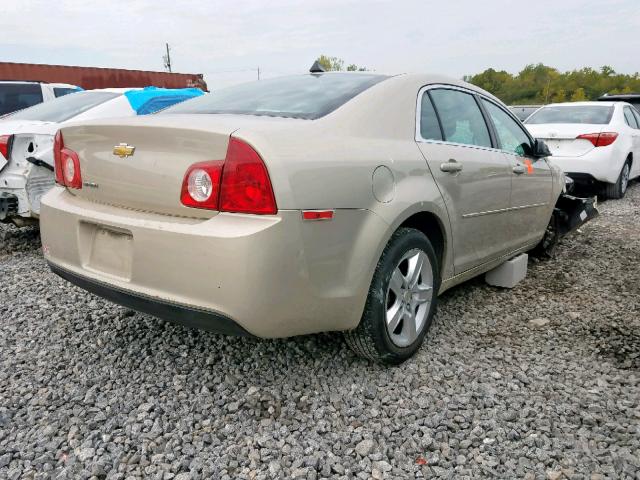 1G1ZB5E04CF105156 - 2012 CHEVROLET MALIBU LS GOLD photo 4