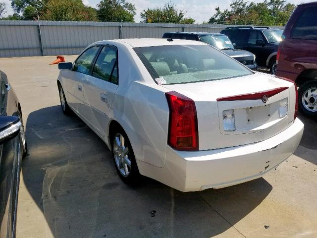 1G6DP567250230177 - 2005 CADILLAC CTS HI FEA WHITE photo 3