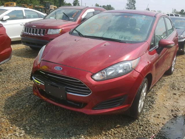 3FADP4BJ0EM182416 - 2014 FORD FIESTA SE MAROON photo 2