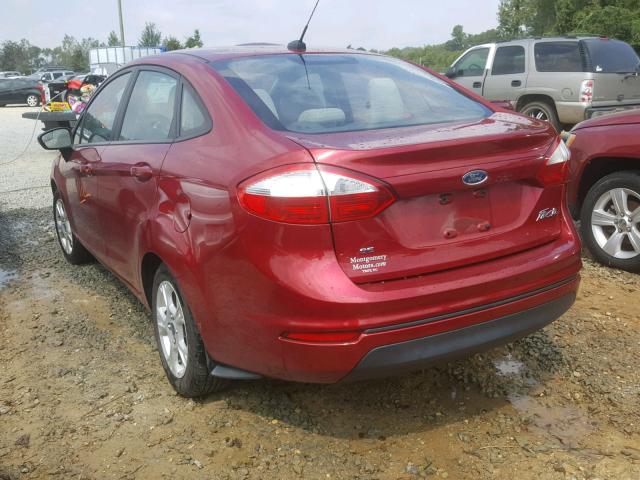 3FADP4BJ0EM182416 - 2014 FORD FIESTA SE MAROON photo 3