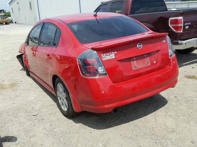 3N1AB6AP3CL740231 - 2012 NISSAN SENTRA 2.0 RED photo 3