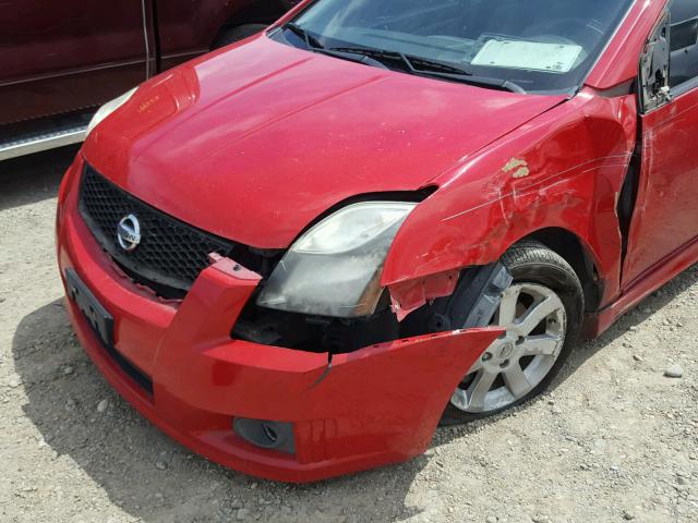 3N1AB6AP3CL740231 - 2012 NISSAN SENTRA 2.0 RED photo 9