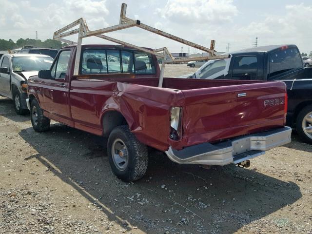 1FTEF15Y0PLB13643 - 1993 FORD F150 RED photo 3