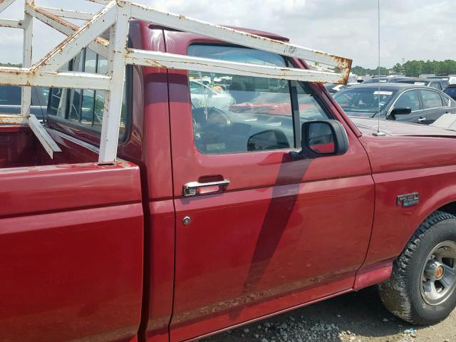 1FTEF15Y0PLB13643 - 1993 FORD F150 RED photo 5