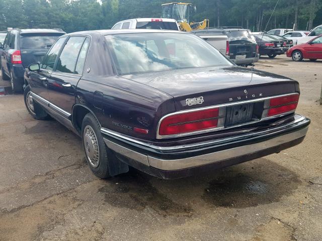 1G4CW53L8P1627818 - 1993 BUICK PARK AVENU MAROON photo 3