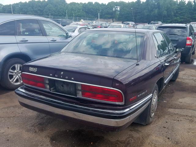 1G4CW53L8P1627818 - 1993 BUICK PARK AVENU MAROON photo 4