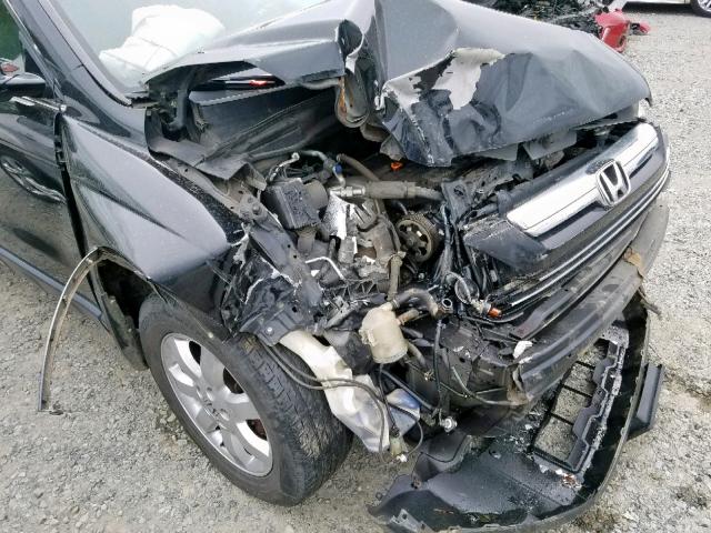 JHLRE48737C074607 - 2007 HONDA CR-V EXL BLACK photo 9