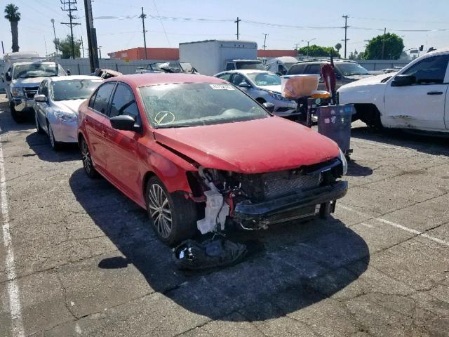 3VWD17AJ7GM337297 - 2016 VOLKSWAGEN JETTA SPOR RED photo 1