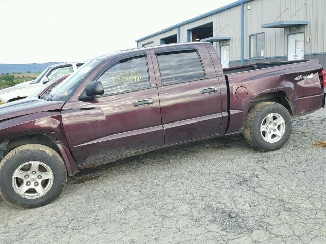 1D7HW48K75S236614 - 2005 DODGE DAKOTA QUA BURGUNDY photo 9