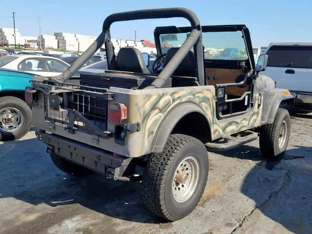 1JCCF87E3FT098264 - 1985 JEEP JEEP CJ7 TWO TONE photo 4