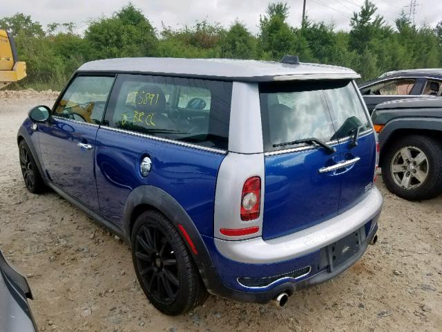 WMWMM33578TP70301 - 2008 MINI COOPER S C BLUE photo 3