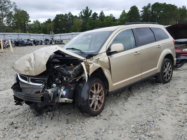 3D4PG1FG8BT540788 - 2011 DODGE JOURNEY MA GOLD photo 2