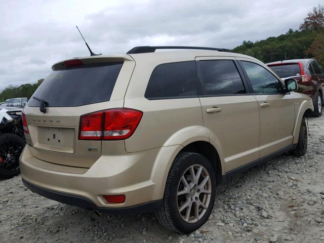 3D4PG1FG8BT540788 - 2011 DODGE JOURNEY MA GOLD photo 4