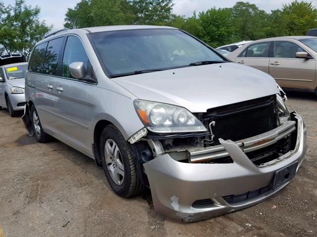 5FNRL38727B430562 - 2007 HONDA ODYSSEY EX SILVER photo 1