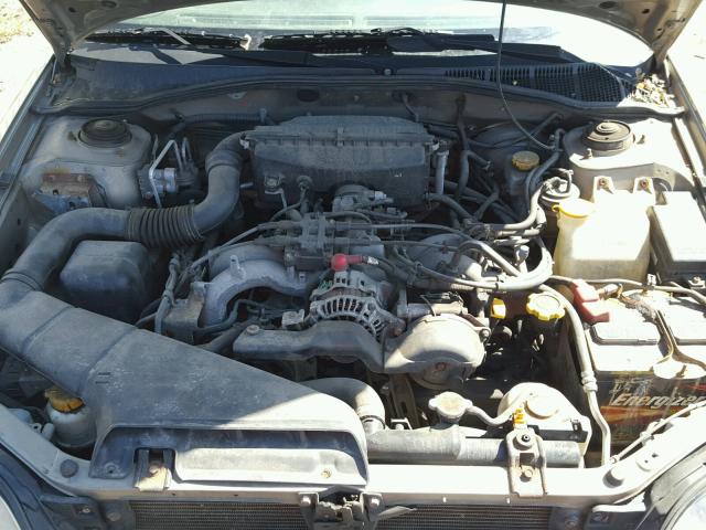 4S3BE656916200819 - 2001 SUBARU LEGACY GT GRAY photo 7