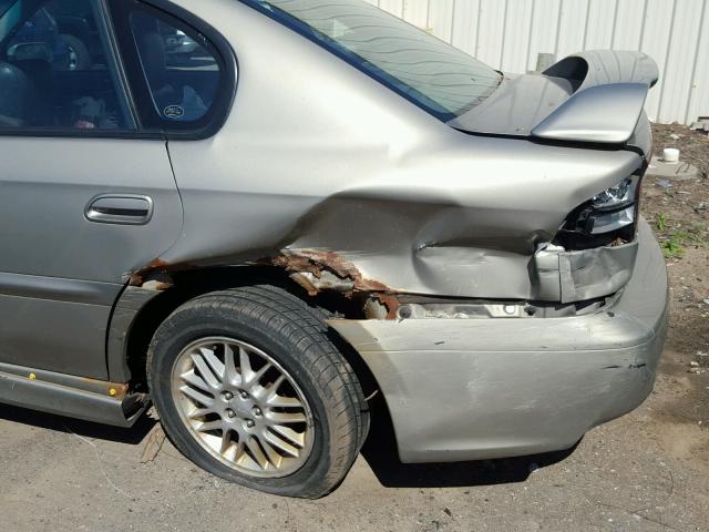 4S3BE656916200819 - 2001 SUBARU LEGACY GT GRAY photo 9