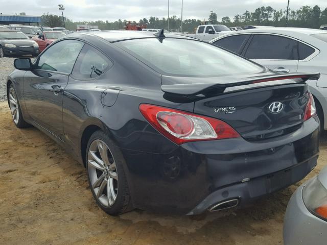 KMHHU6KH6CU079356 - 2012 HYUNDAI GENESIS CO BLACK photo 3