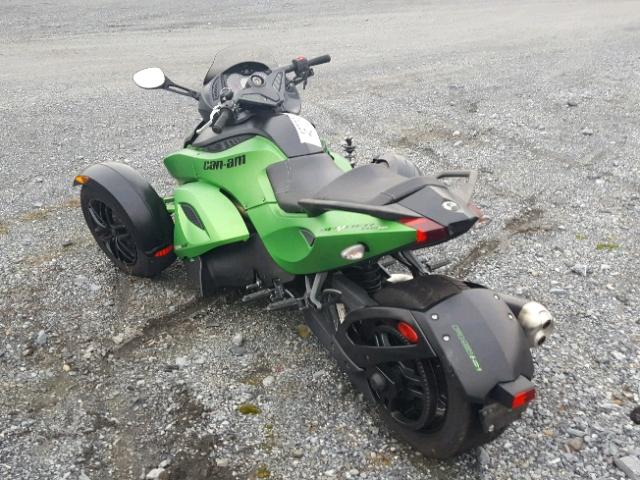 2BXJANA19CV000473 - 2012 CAN-AM SPYDER ROA GREEN photo 3